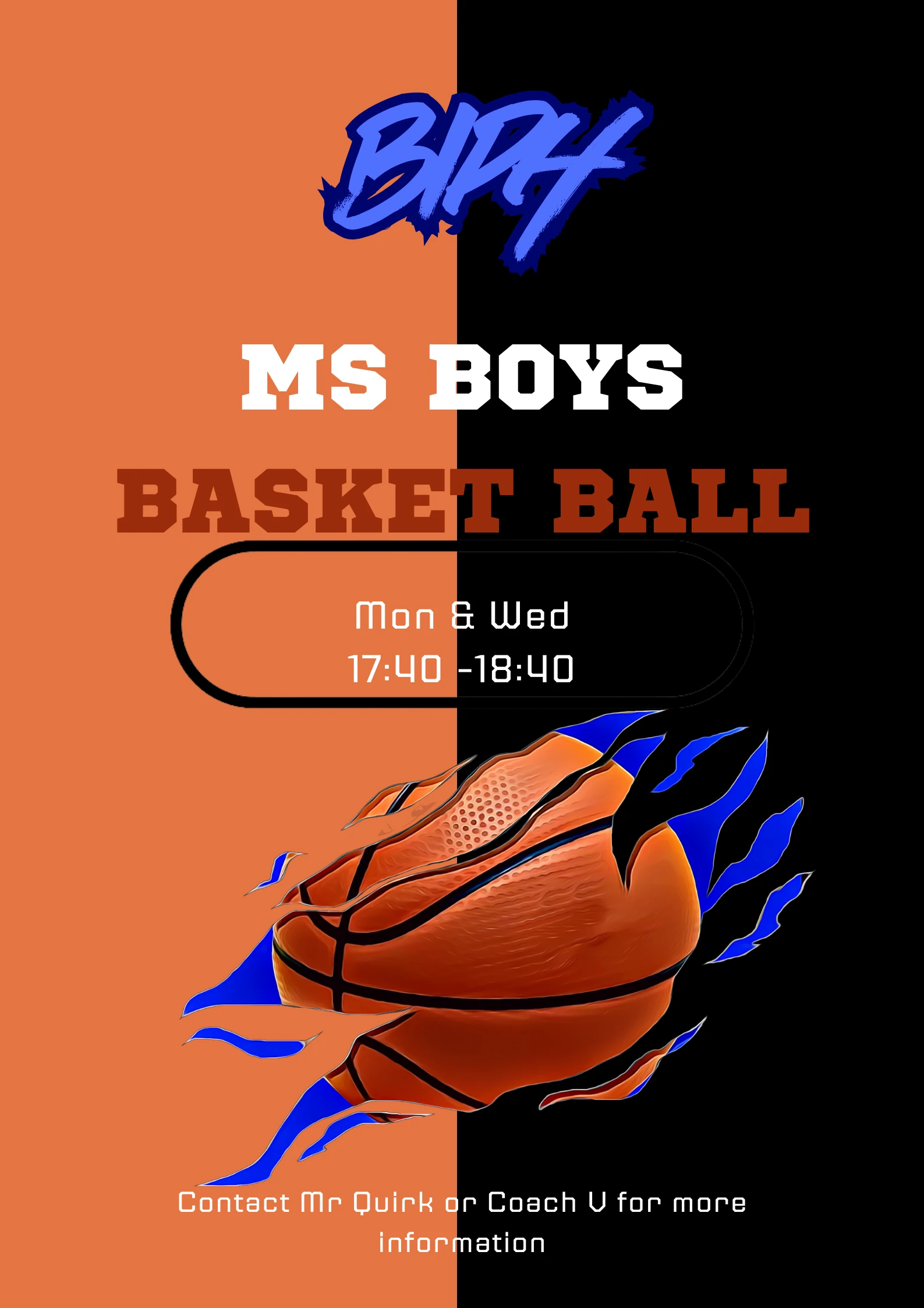 Original campus research poster: Basketball
