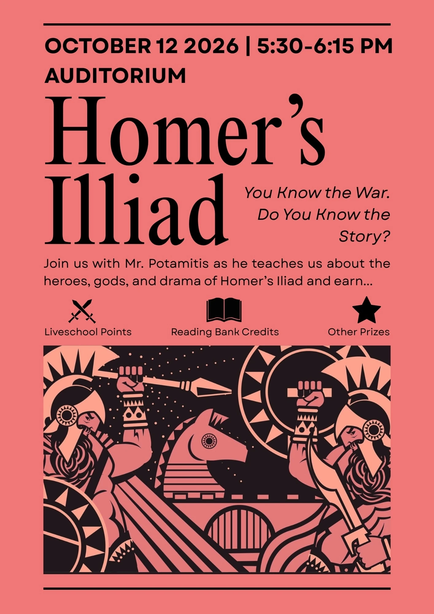 Original campus research poster: Homer’s Iliad